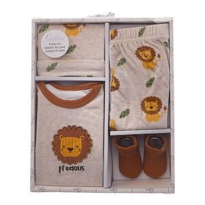 Quiltex Girls  Precious 4Pc Layette Box Set, Beige